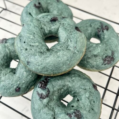 Baked Blueberry Donuts