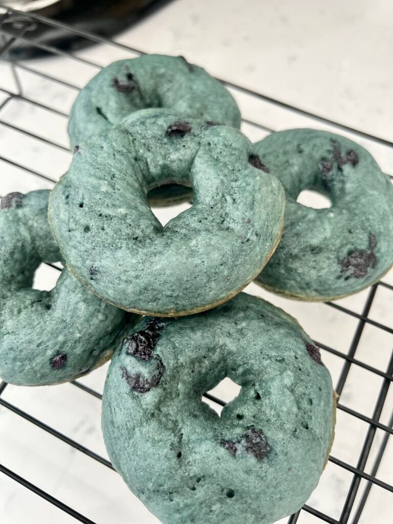 Baked Blueberry Donuts