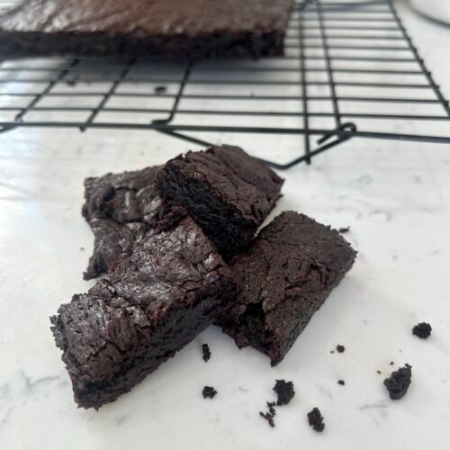 Fudgy Dark Chocolate Brownies