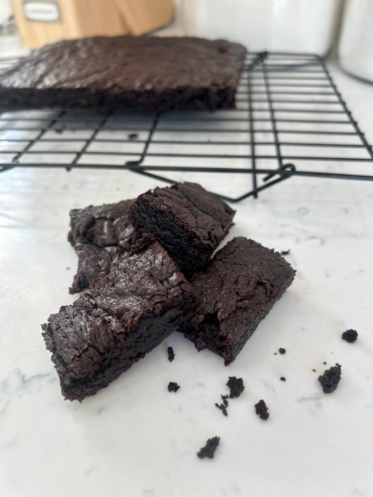 Fudgy Dark Chocolate Brownies